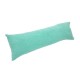 Coussin long en suédine vert lagon 7x24cm