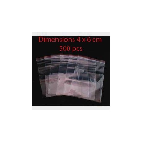 Sachet Plastique Transparent 100 Pcs Sac Zip Réutilisable Bonne