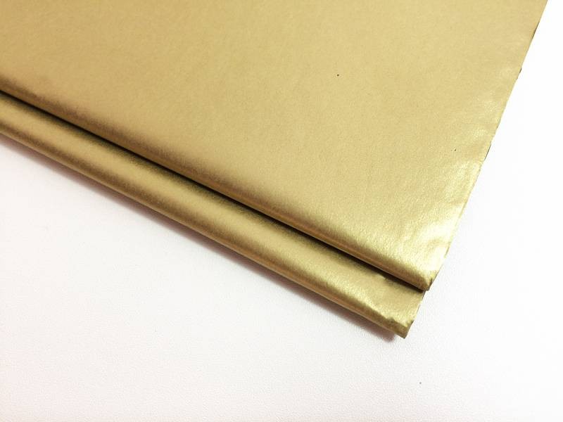 10 feuilles de papier de soie doré, accessoire emballage cadeaux doré.