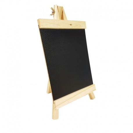 Chevalet ardoise en bois clair pour affichage prix 16x28cm - 9232