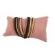 Coussin bijoux en suédine rose 13x7cm-11234