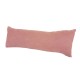 Coussin long en suédine rose 24cm - 11236