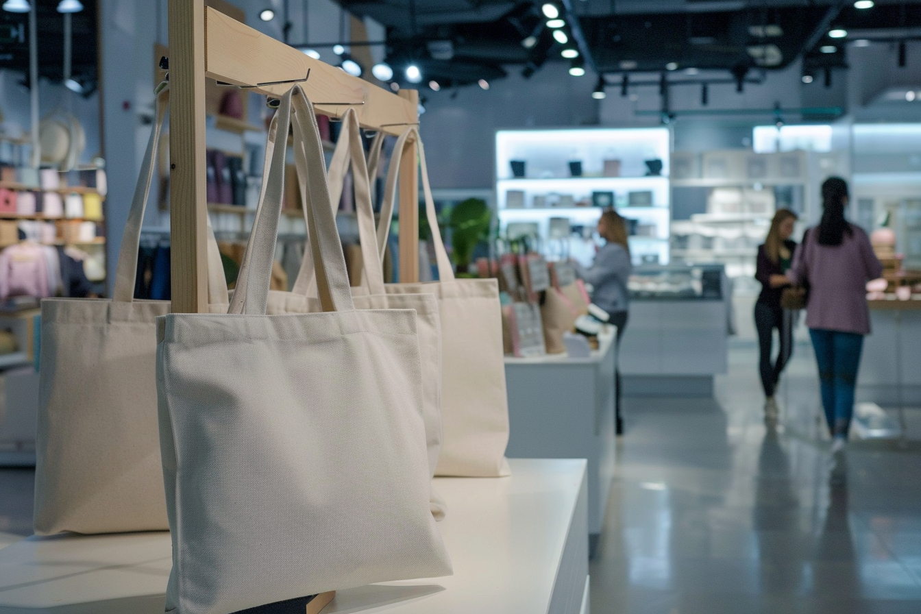 Tote bag en magasin